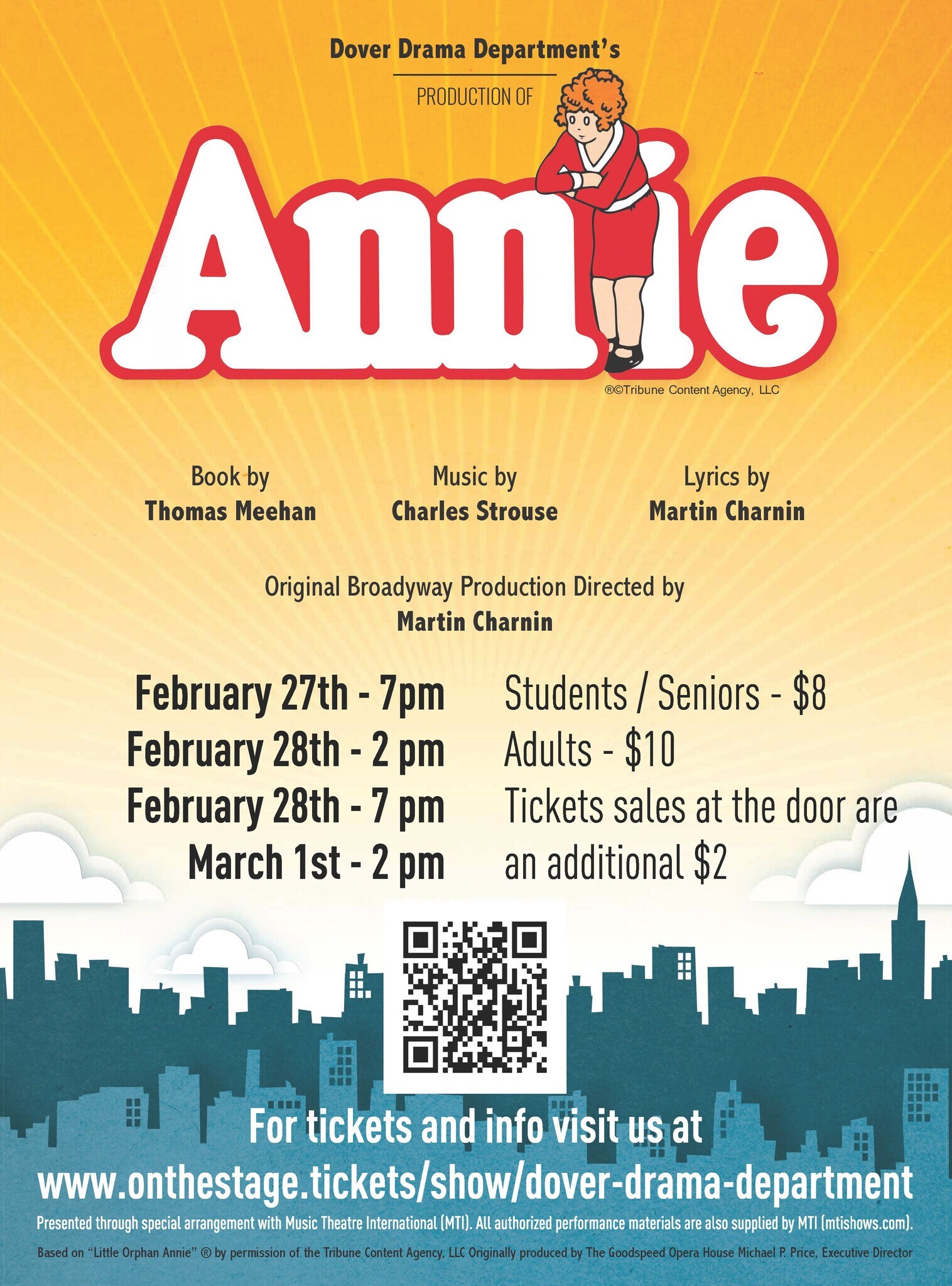 2026-2027 Annie Flyer Image